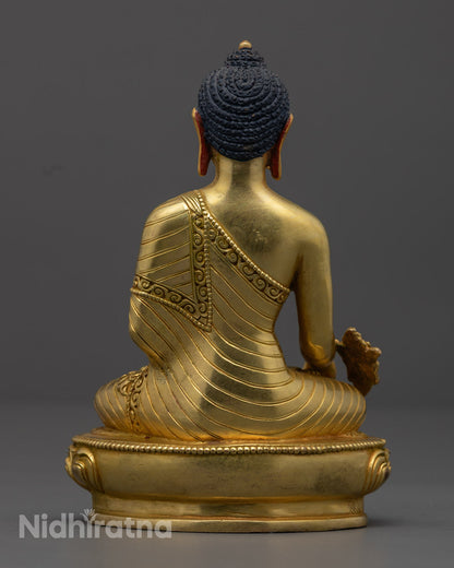 Elegant Medicine Buddha Statue for Home Decor, Promoting Peace, Tranquility, and Healing