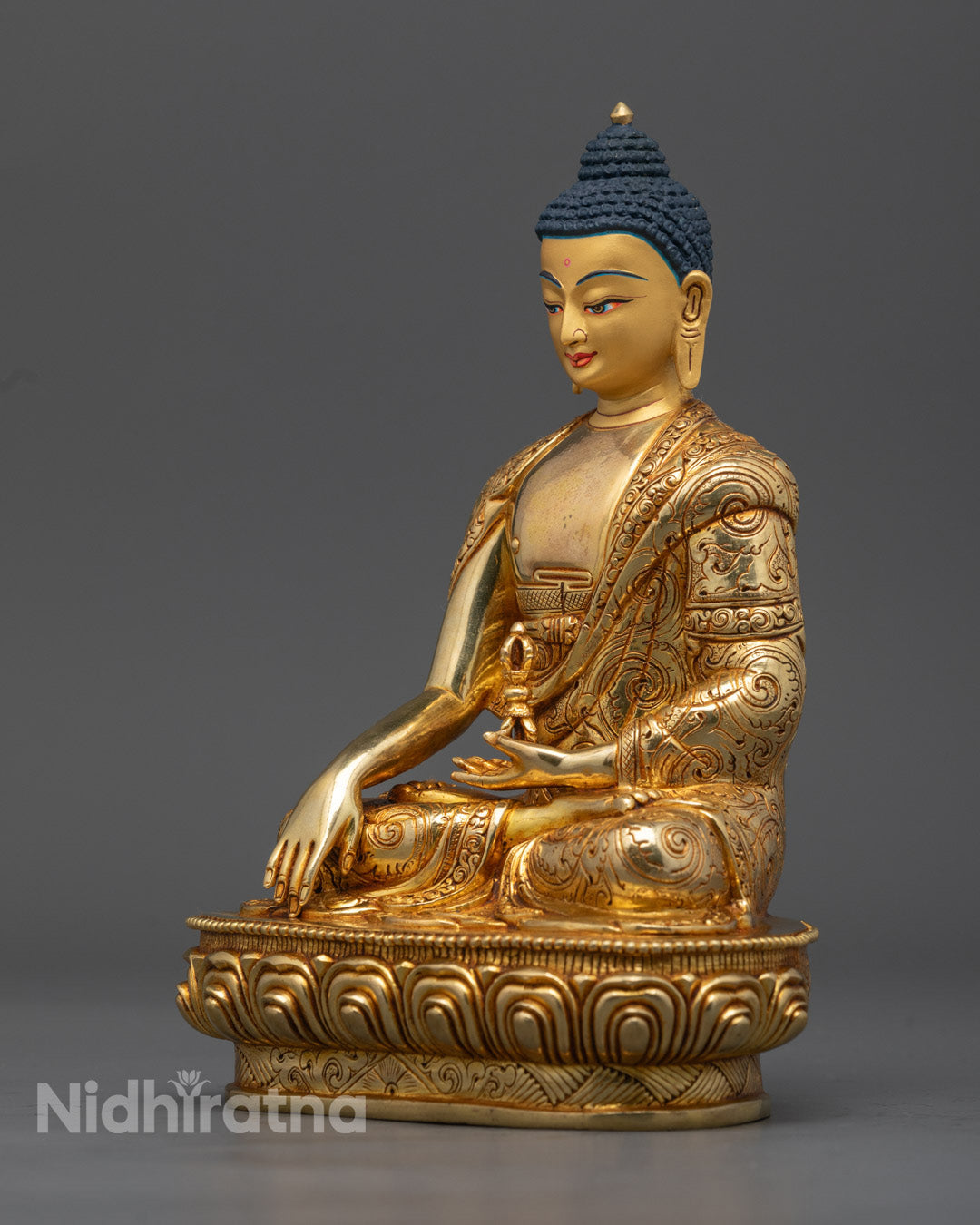 Exquisite Mitrugpa Buddha Statue Crafted in Nepal – Represents Peace, Clarity, and Spiritual Transformation