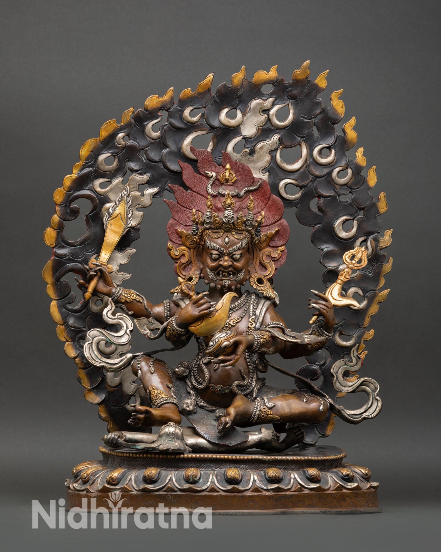 Four-Armed Mahakala: The Fearsome Defender of the Sacred Path