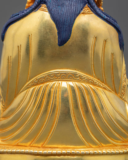 Gold Fire-Gilded Guru Padmasambhava Statue | Tibetan Buddhist Idol