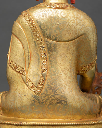 King of Medicine Bhaisajyaguru Statue | Traditional Healing Idol