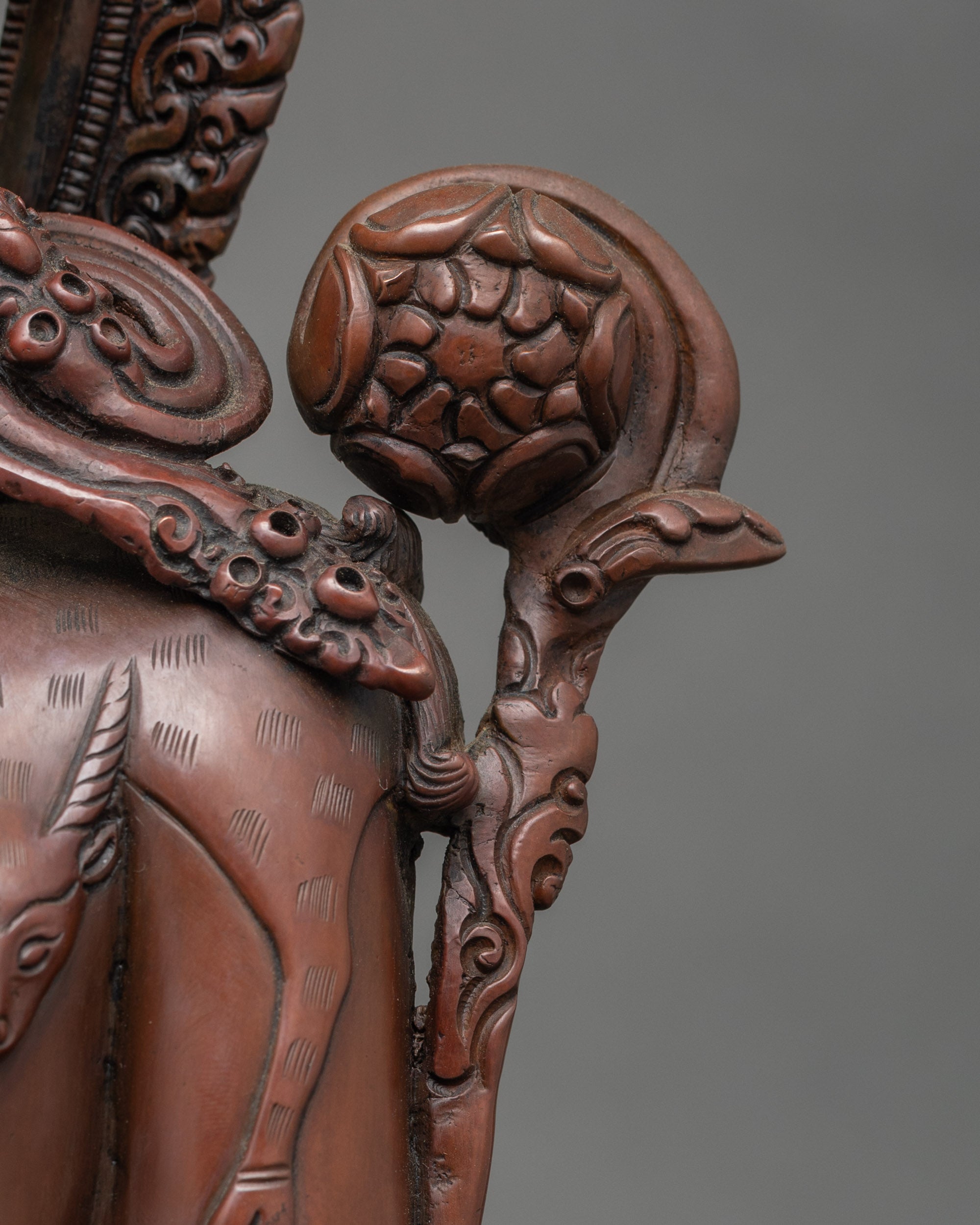 Handcrafted Two Arm Chenrezig Statue for Inner Peace