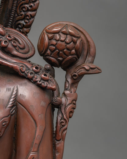 Handcrafted Two Arm Chenrezig Statue for Inner Peace