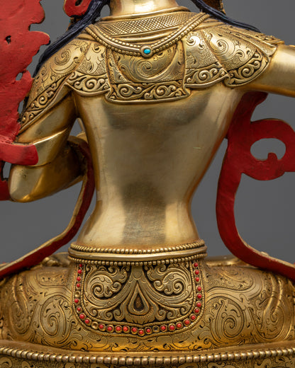 Exquisite Manjushri Statue | Traditional Wisdom Deity Sculpture