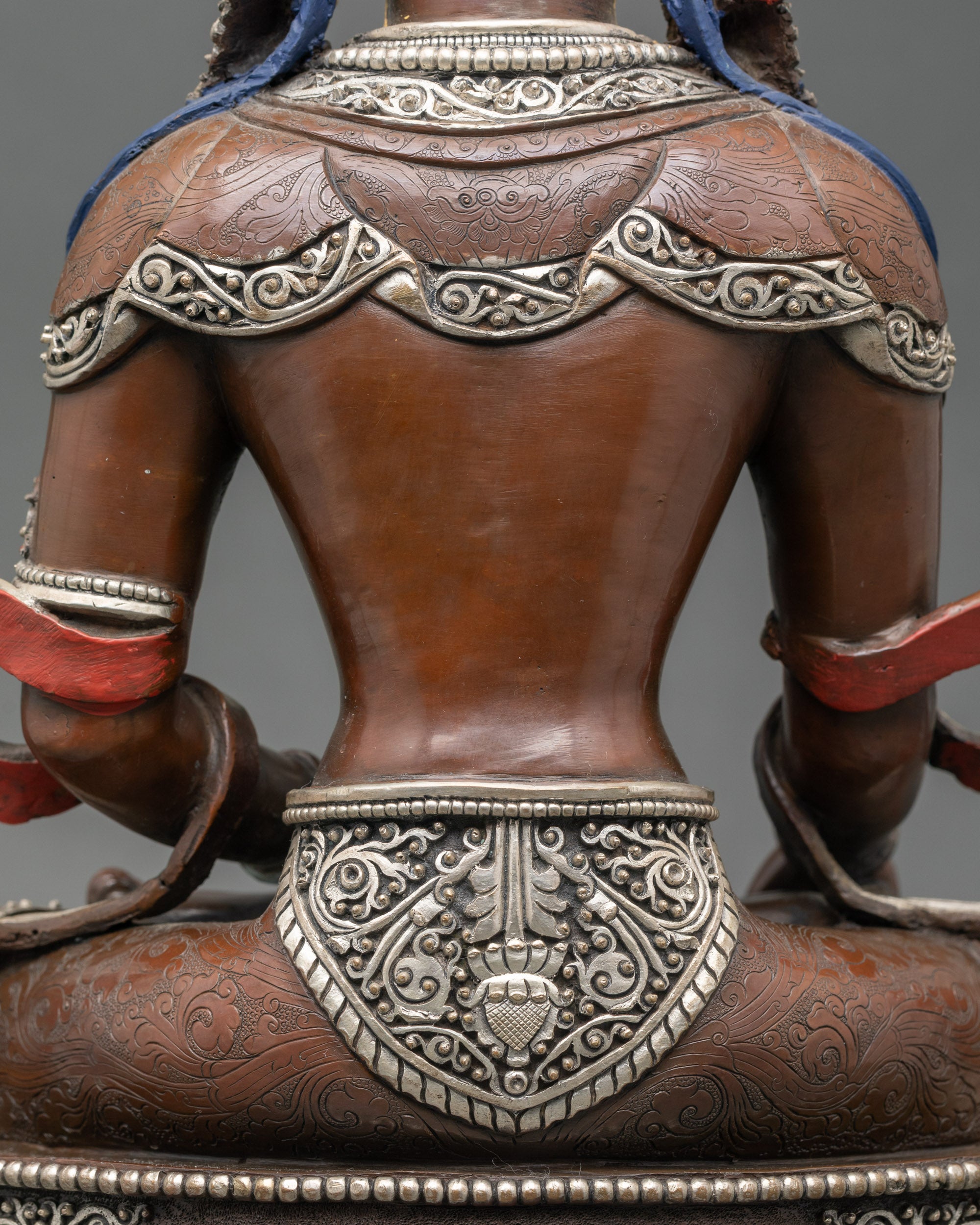 Nepalese Sacred Art of Buddha Mitrugpa Statue for Spiritual Altars