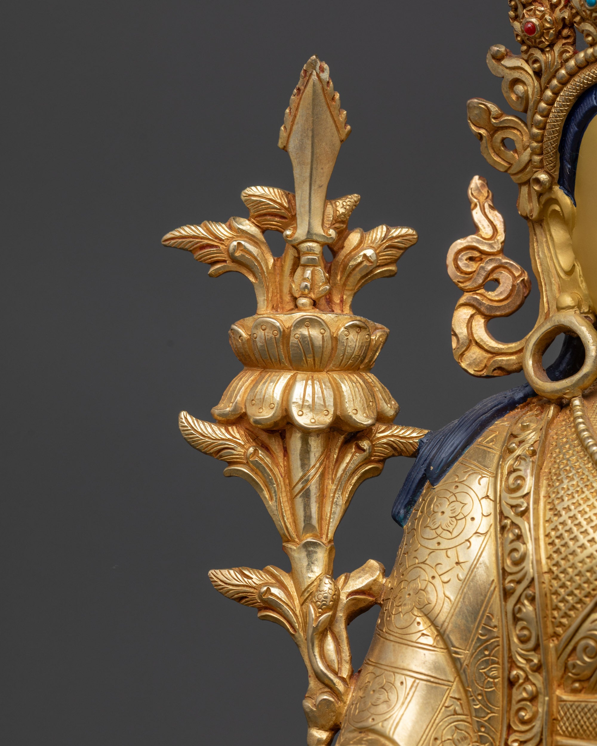 Sacred Trisong Detsen Sculpture | High-Quality Tibetan Buddhist Statue