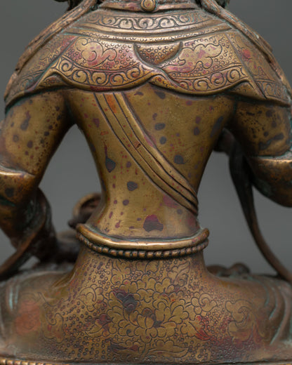 Oxidized Vajrasattva Statue | Embodiment of Karma Purification