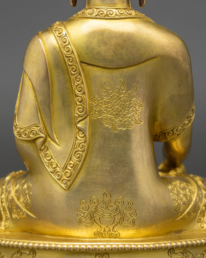 Meditation Shakya Thubpa Statue | Spiritual Buddhist Copper Art