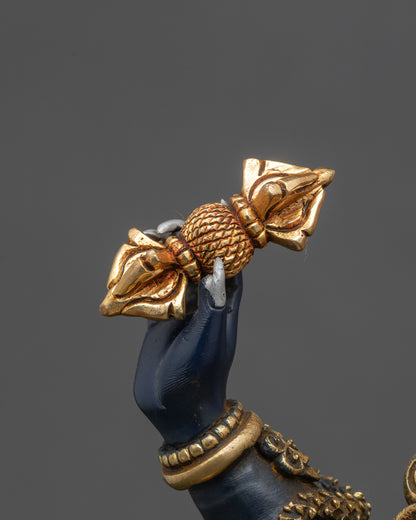 Hand-painted Vajrapani Statue | Wrathful Guardian of the Dharma