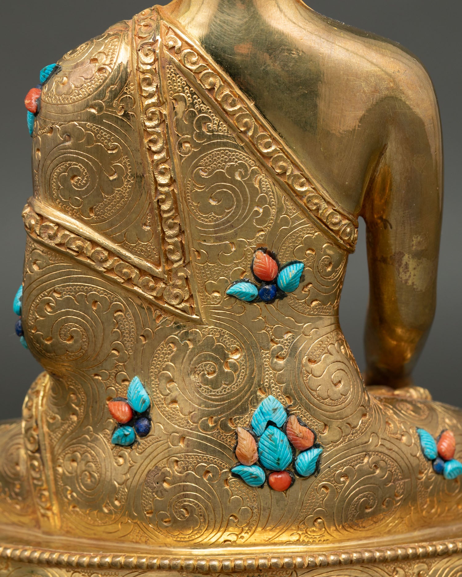 Buddha Shakyamuni Statue | Handmade Gold Gilded Copper Art