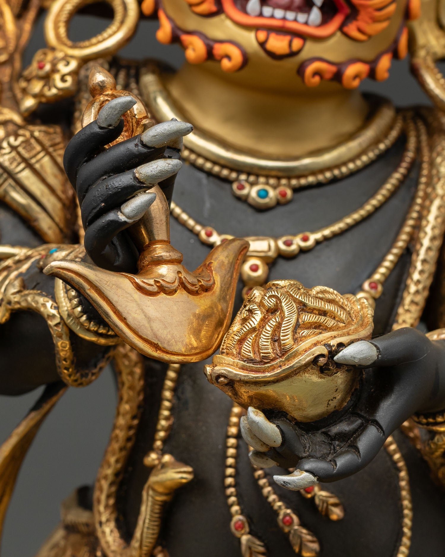 22 Inches Six Armed Mahakala Statue | Powerful Tibetan Protector