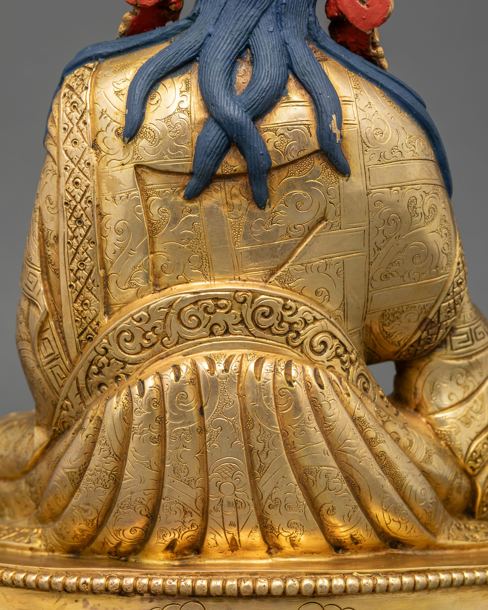 Guru Rinpoche Statue | Hand-Crafted Tantric Vajra Master Sculpture
