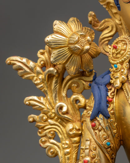 Buddhist White Tara Sculpture for Wisdom and Peace