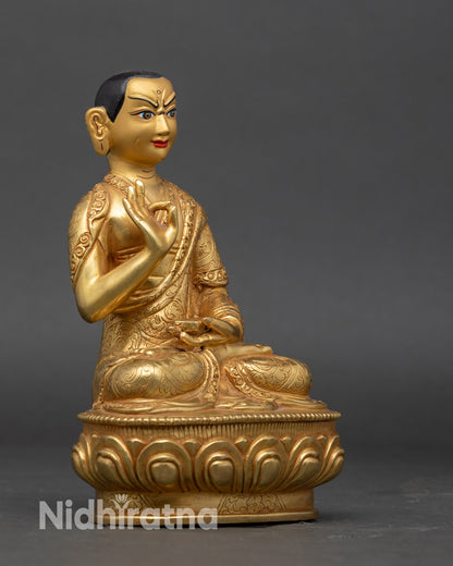 Tsongkhapa Statue Set with Two Disciples | Lost-Wax Craftsmanship