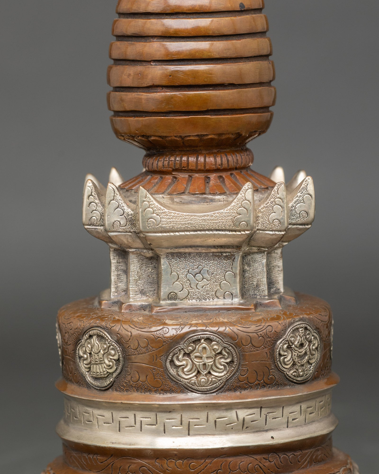 Handmade Kadampa Stupa | Sacred Shrine for Kadampa Buddhism