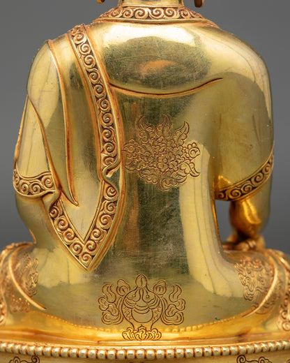 Shakyamuni Buddha Statue | Traditional Nepalese Buddhist Sculpture