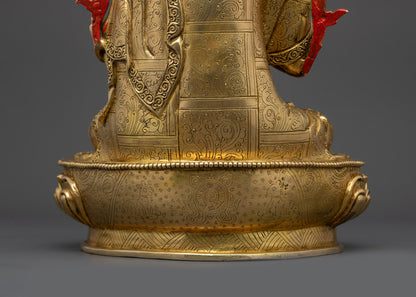 Authentic Tsongkhapa Statue Set | Traditional Buddhist Craftsmanship