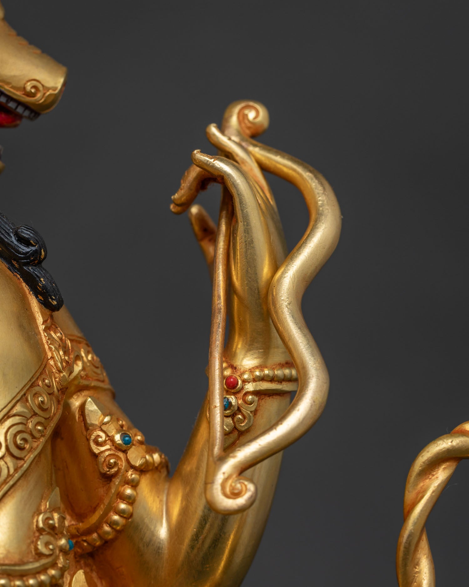 Marichi Statue | Fully Gold Fire-gilded Goddess of Dawn Sculpture