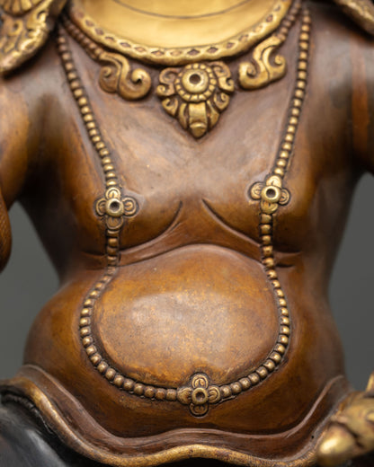 Dzambhala Statue – Authentic Nepalese Wealth Deity Sculpture