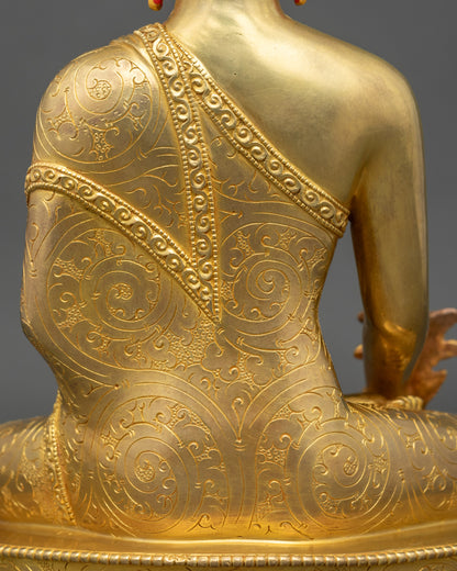 Healing Buddha Bhaisajyaguru Statue | Traditional Nepalese Artwork