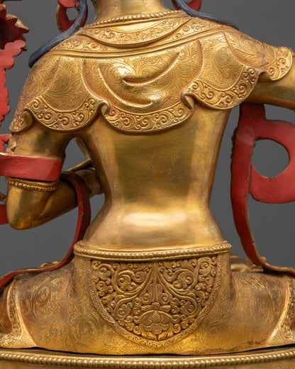 Symbol of Wisdom Manjushri Statue | Tibetan Bodhisattva Sculpture