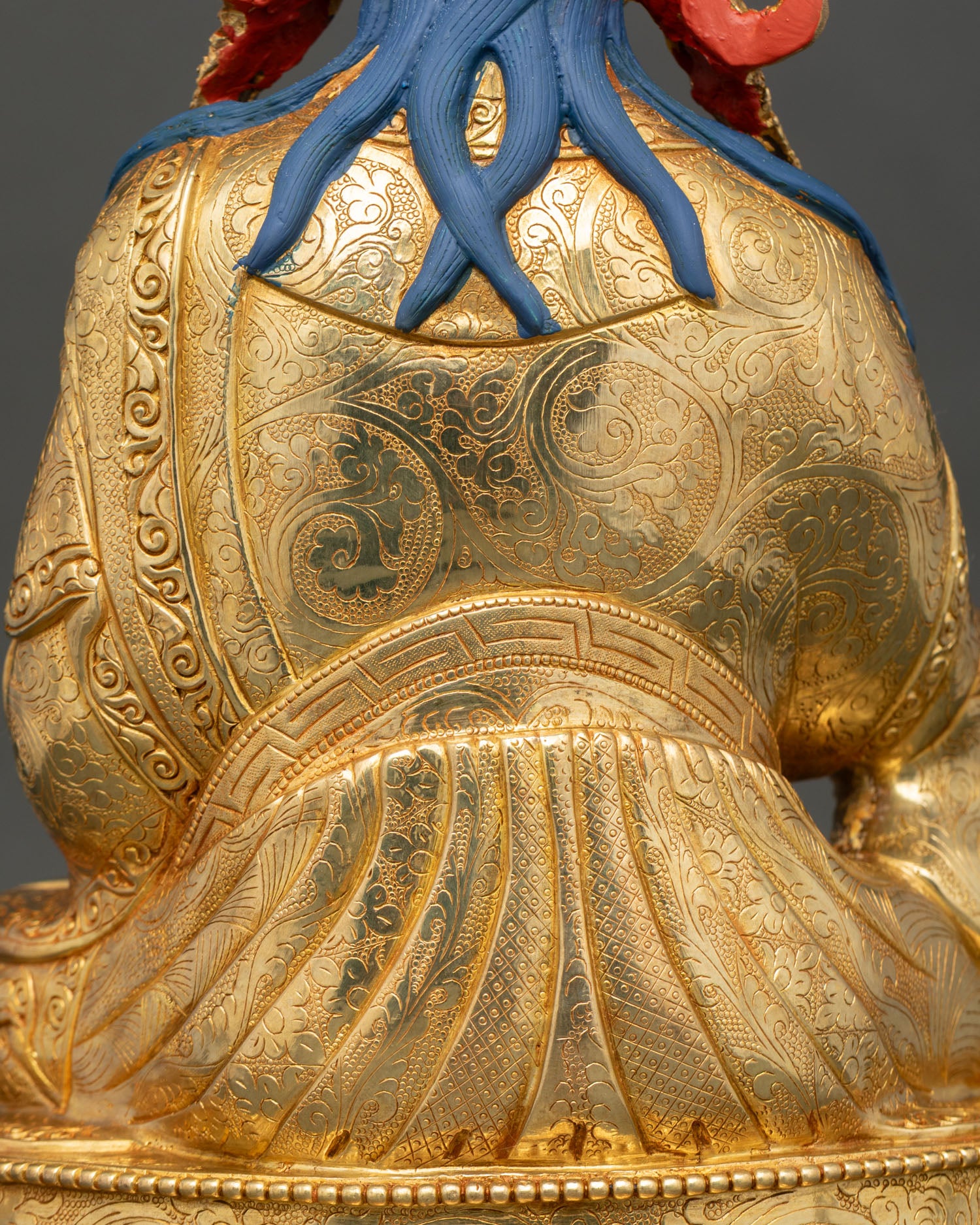 Padmasambhava Statue | 24K Gold Fire-Gilded Copper Art