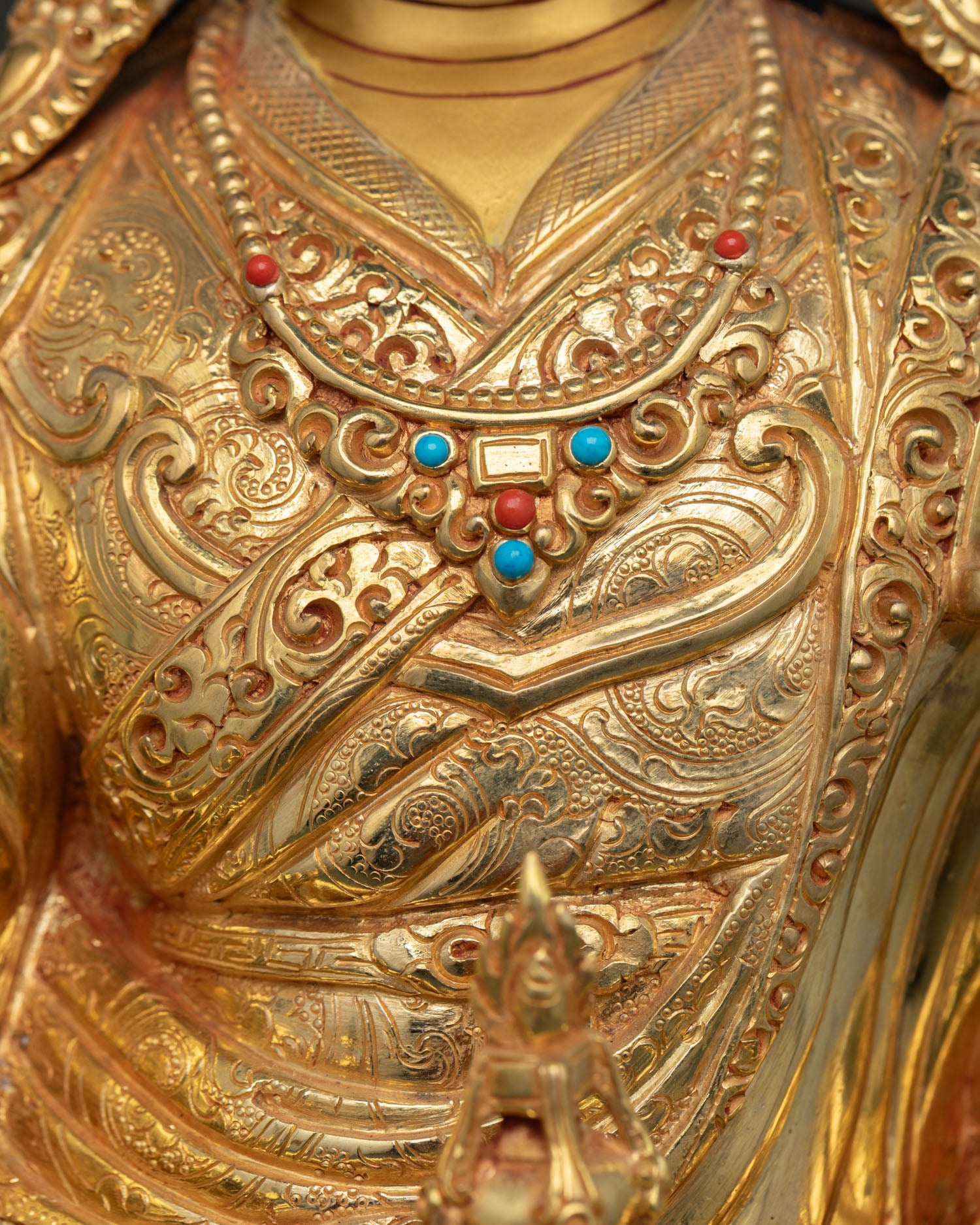 Traditional Guru Rinpoche (Padmasambhava) Statue | Handmade in Nepal