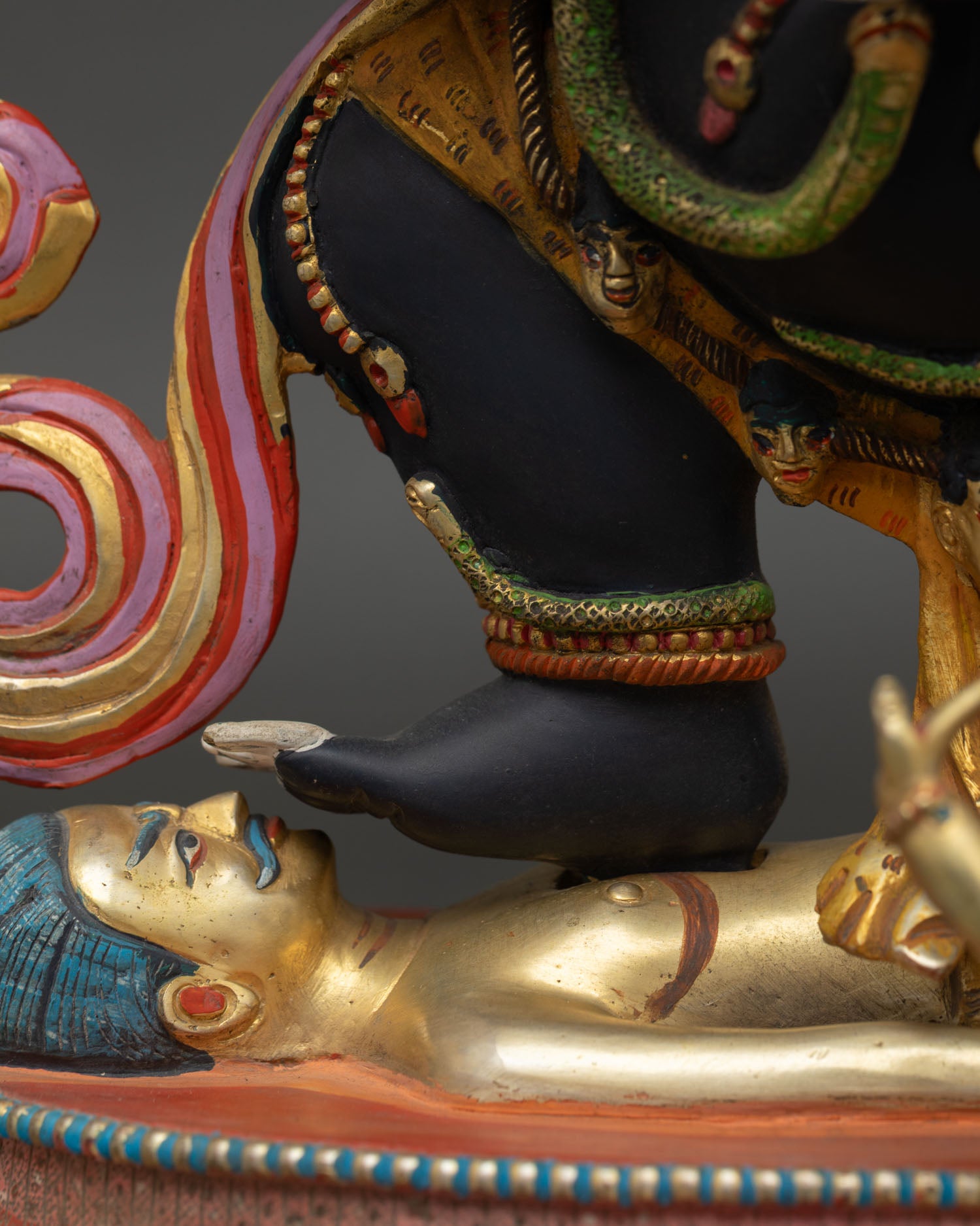 Sakya Mahakala Statue | Sacred Nepalese Artwork