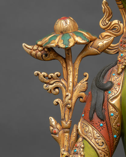 Green Tara Statue for Home & Altar | Spiritual Buddhist Art