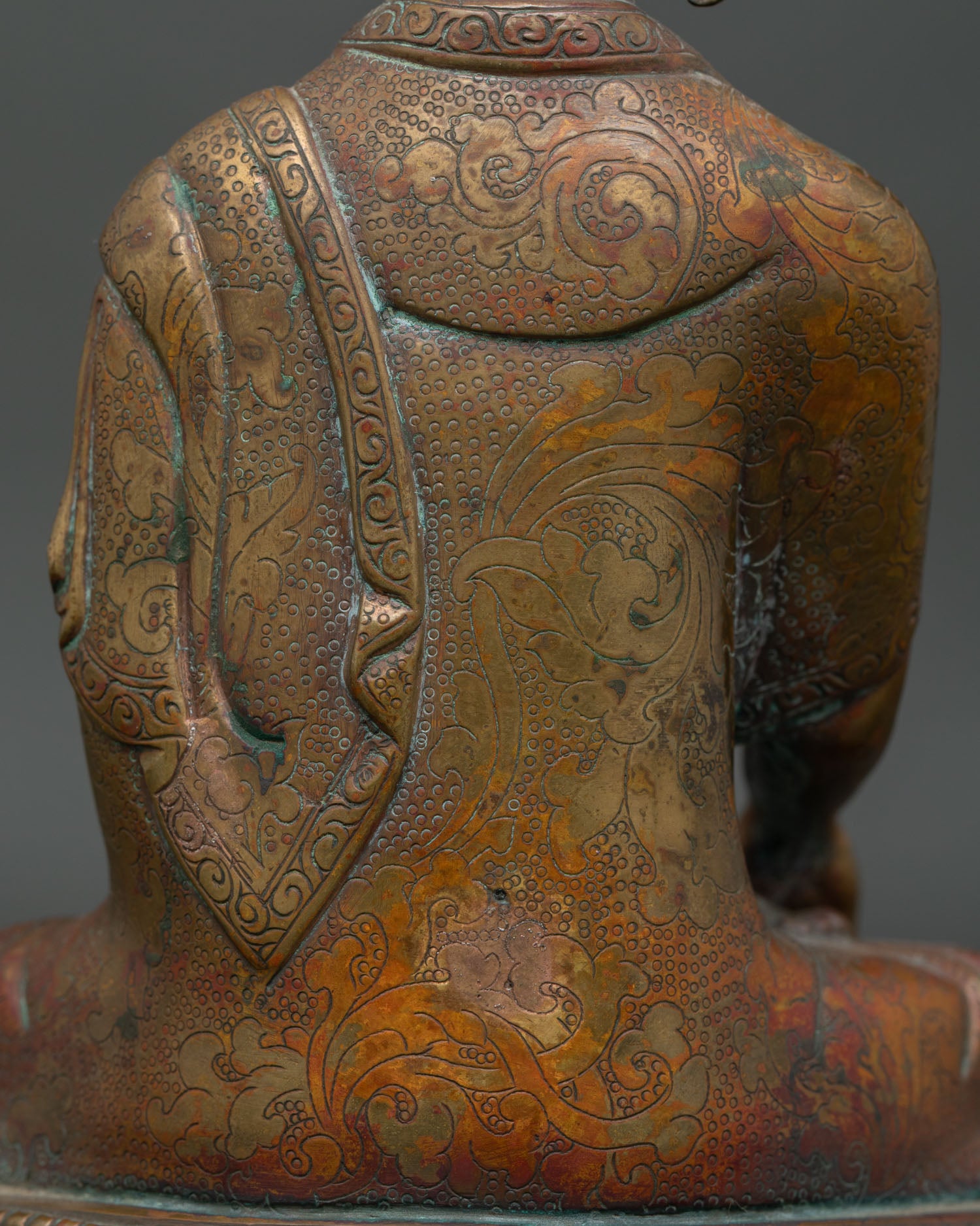 Antique Finish Shakyamuni Buddha Statue | Timeless Buddhist Art
