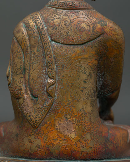 Antique Finish Shakyamuni Buddha Statue | Timeless Buddhist Art