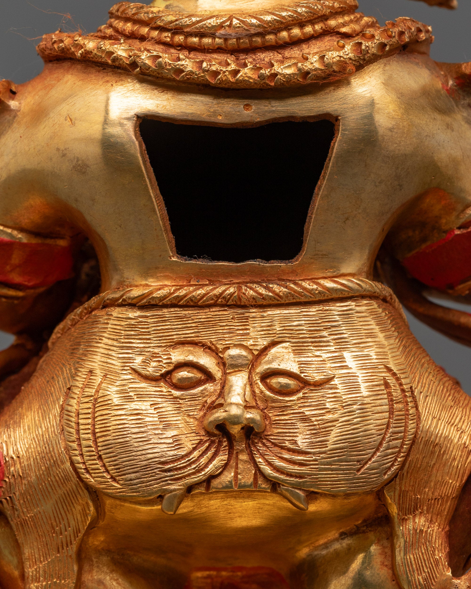 Nepalese Shakya Mahakala Statue | Traditional Himalayan Protector Figure