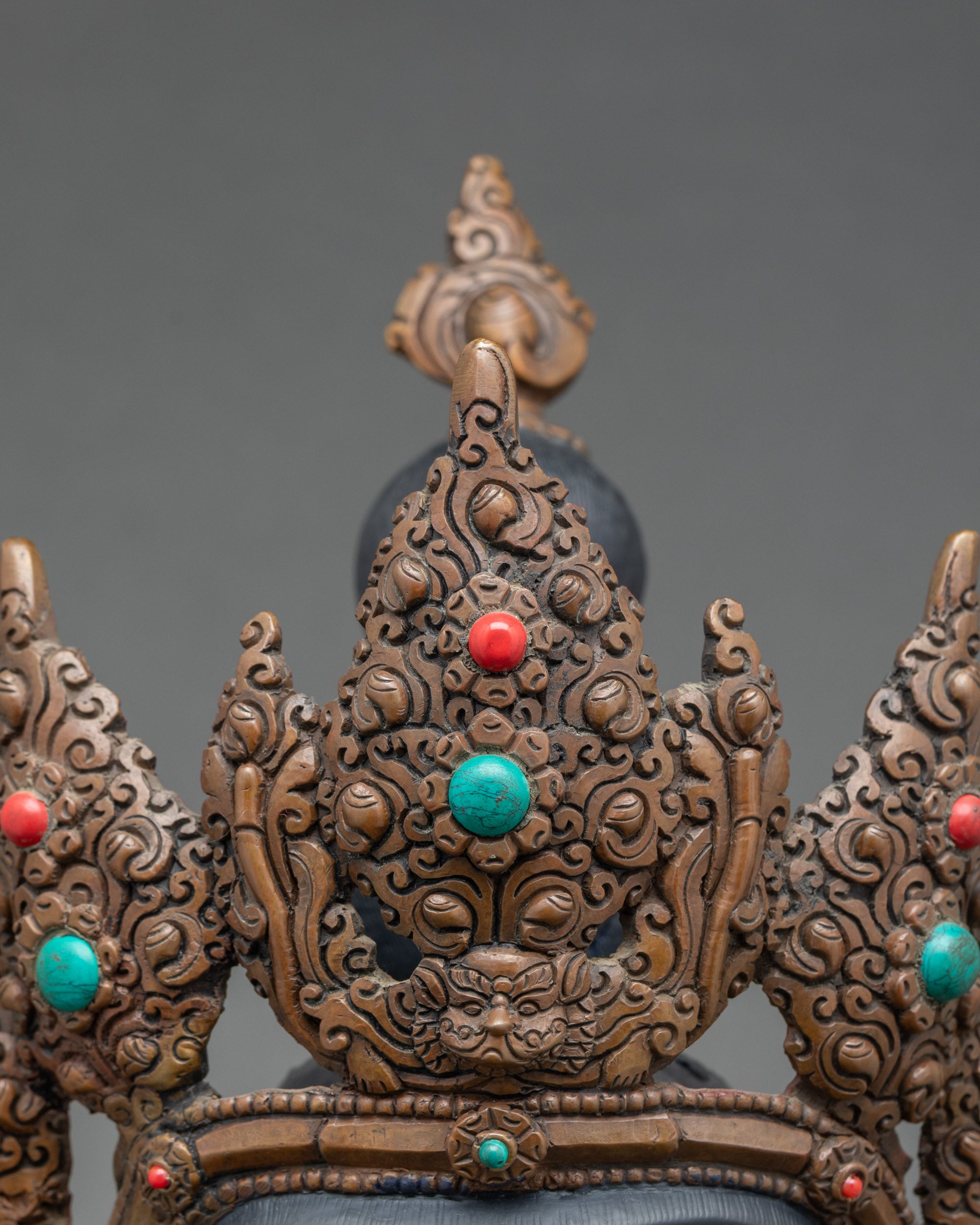 Amitayus Altar sculpture | Lost-Wax Handcrafted Himalayan Statue