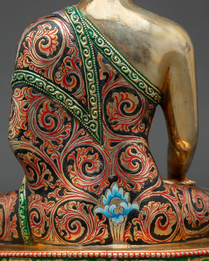 Hand-Colored Buddha Statue | The Teacher of Dharma
