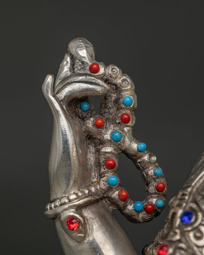Elegant Silver-Plated Ganesh Statue – Bring Prosperity & Blessing Home