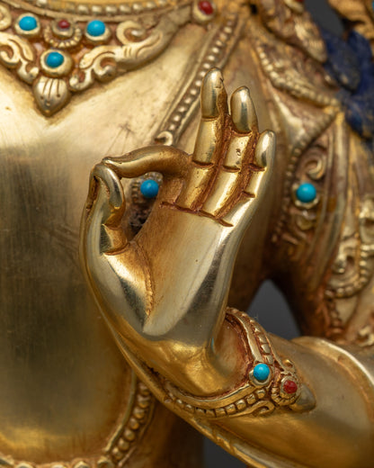 Sacred Manjushree Statue -  Buddhist Deity of Wisdom and Compassion