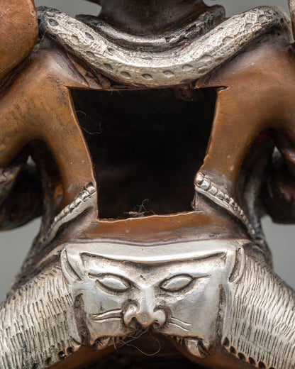 Wrathful Deity Sakya Mahakala Statue for Protection and Strenght