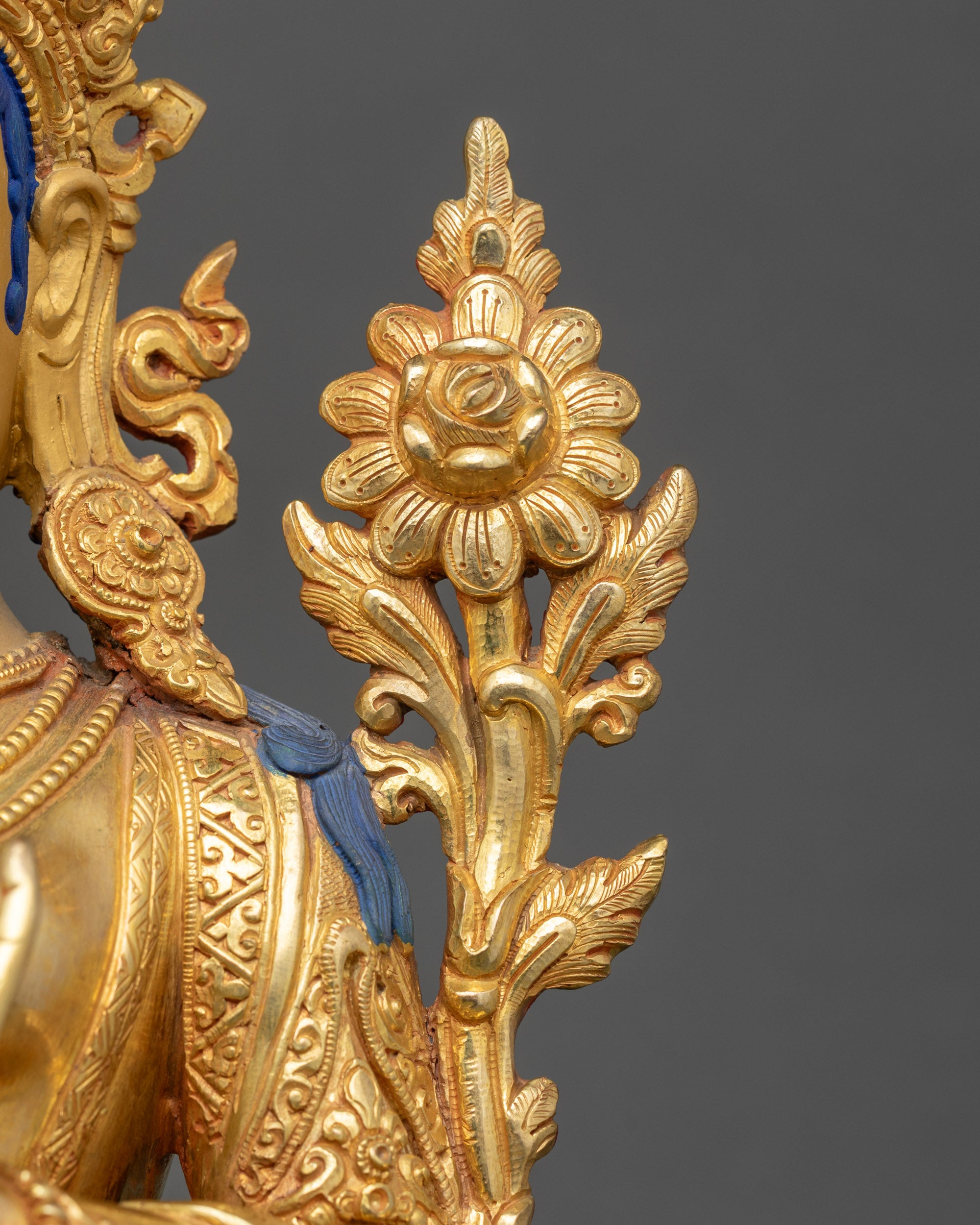 Buddhist Green Tara Sculpture | Handcrafted Spiritual Home Décor