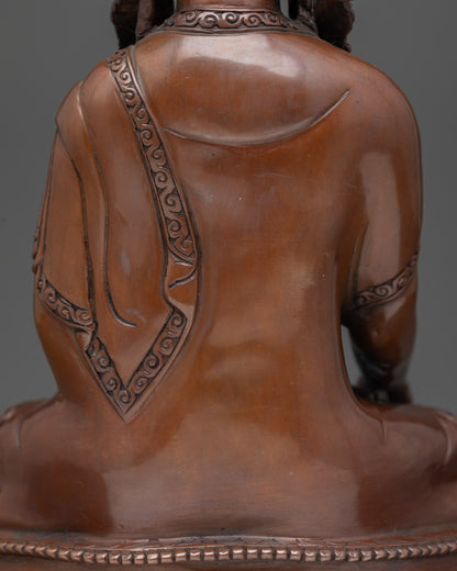 Handcrafted Crowned Shakyamuni Buddha – Meditation Altar Sculpture