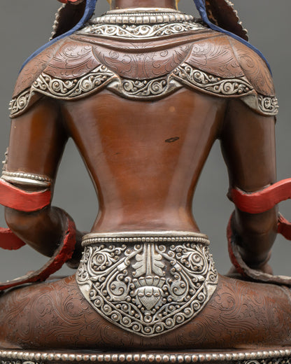 Oxidized Kshitigarbha Statue | Enlightenment Through Art and Faith