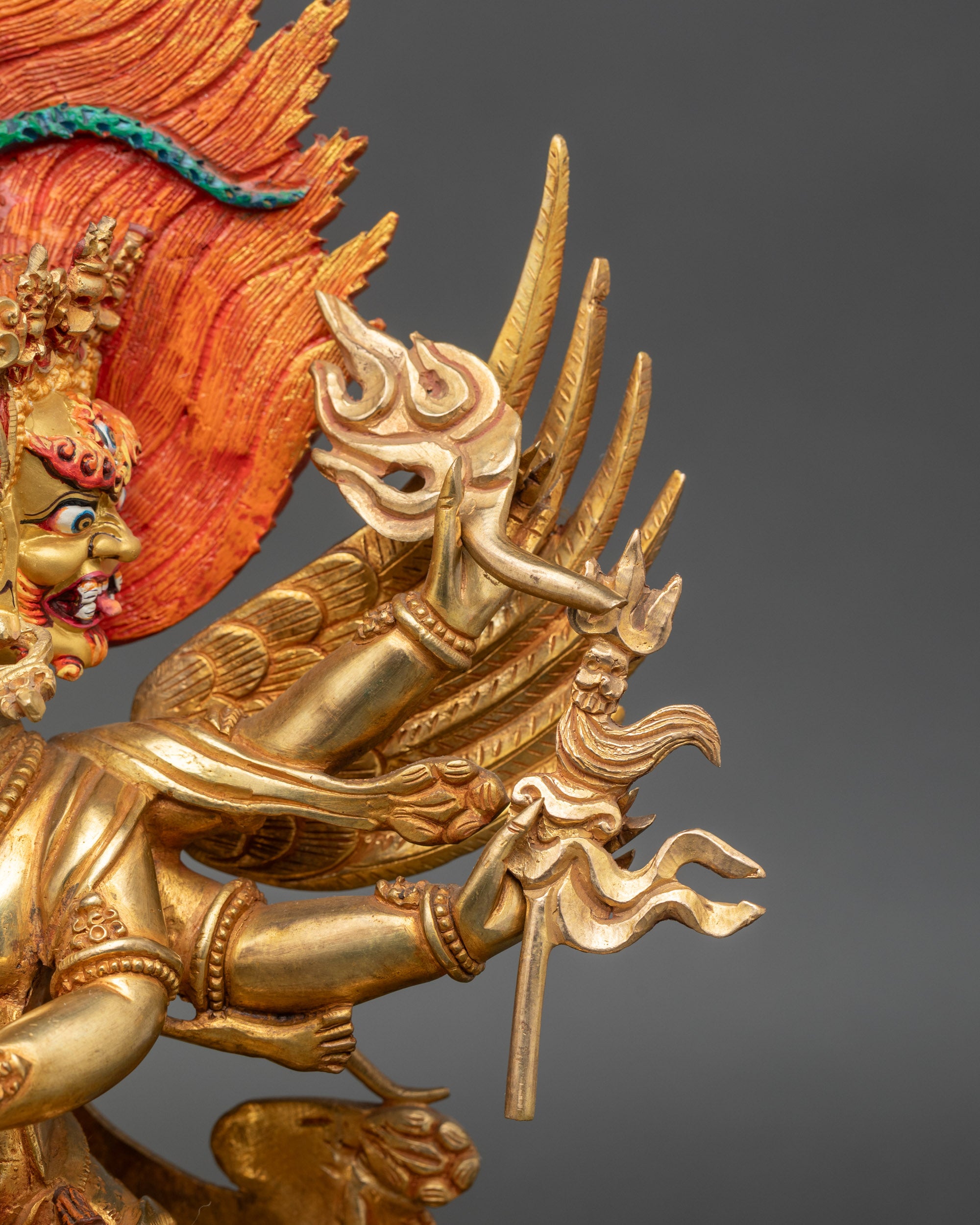 Handmade Vajrakilaya and Consort Statue for Daily Spiritual Practice