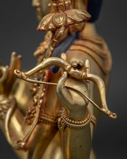 Maha Manjushri Statue | Nepali Artisan-Crafted Sacred Sculpture