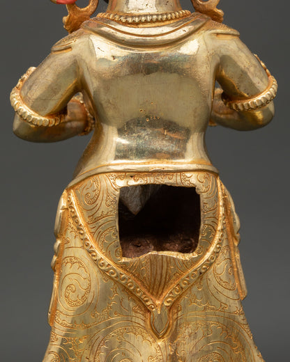 Zhajilamu Statue from Nepal | Tibetan Wrathful Goddess