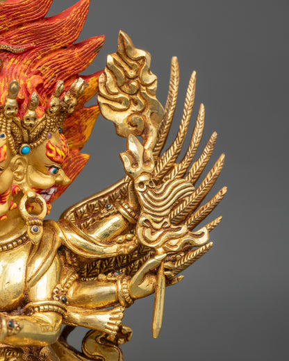 Tibetan Vajrakilaya Statue | Buddhist Figurine for Ritual & Blessings