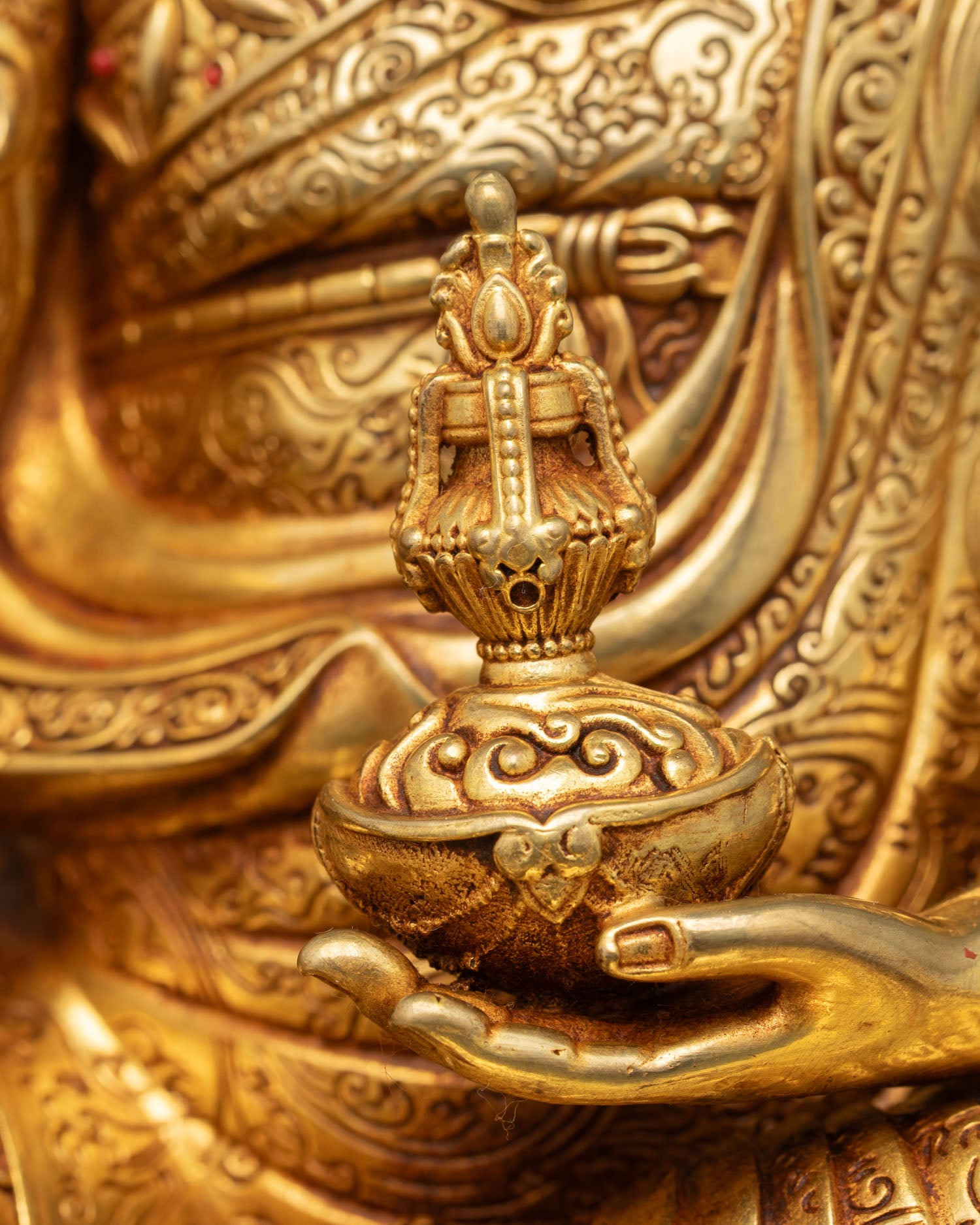 Guru Rinpoche Statue | Vajrayana Buddhist Art from Nepal