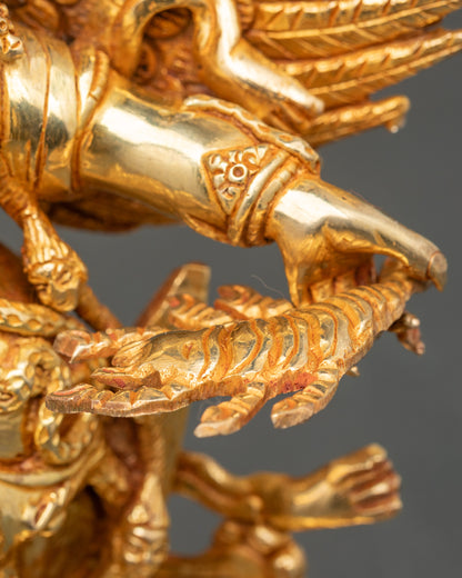 Vajrakilaya Sculpture – Nepalese Protector Deity for Spiritual Obstacles