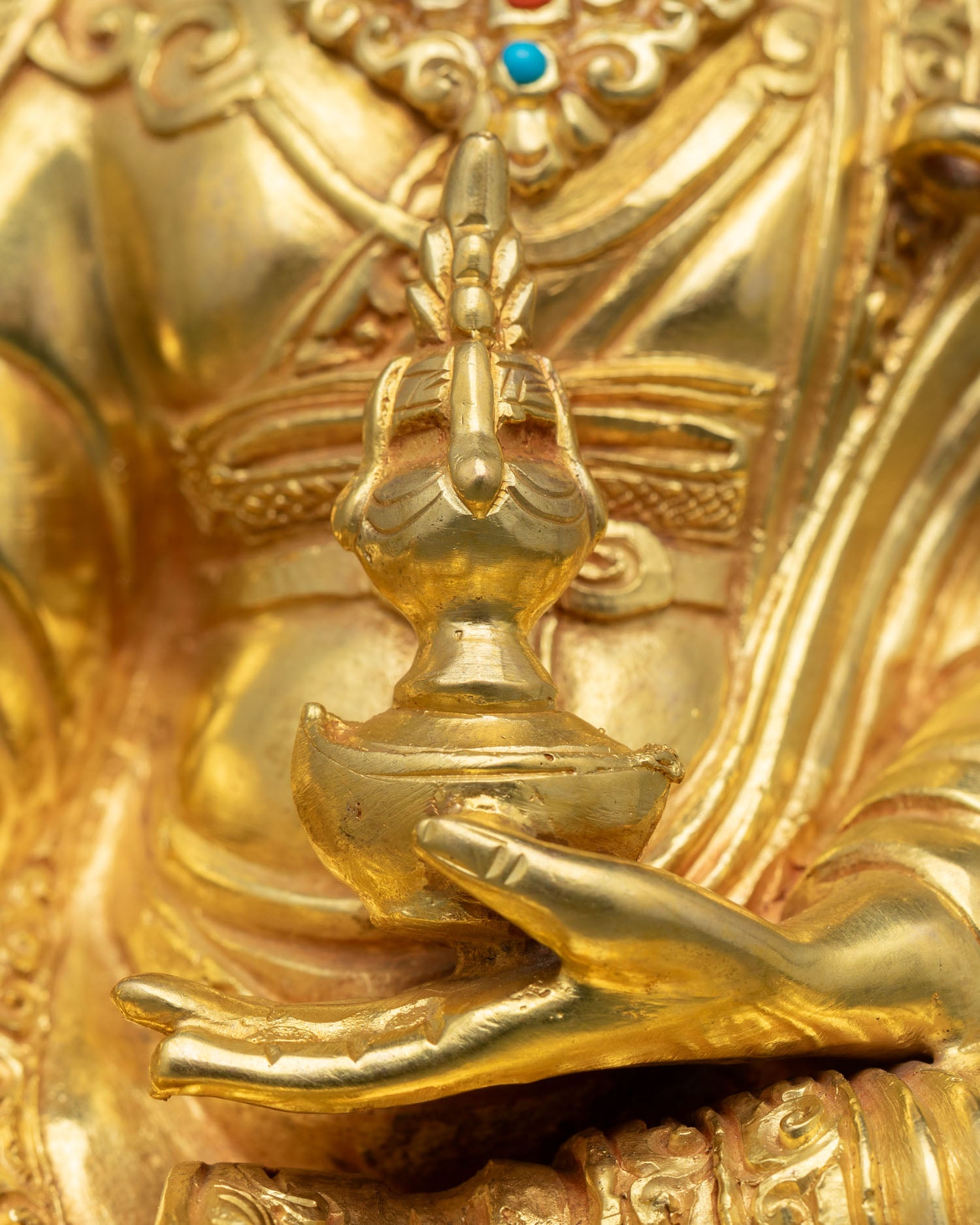 Guru Rinpoche Statue | Traditional Lost-Wax Cast Art