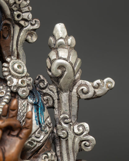Green Tara Statue | Traditional Lost-Wax Cast Buddhist Art