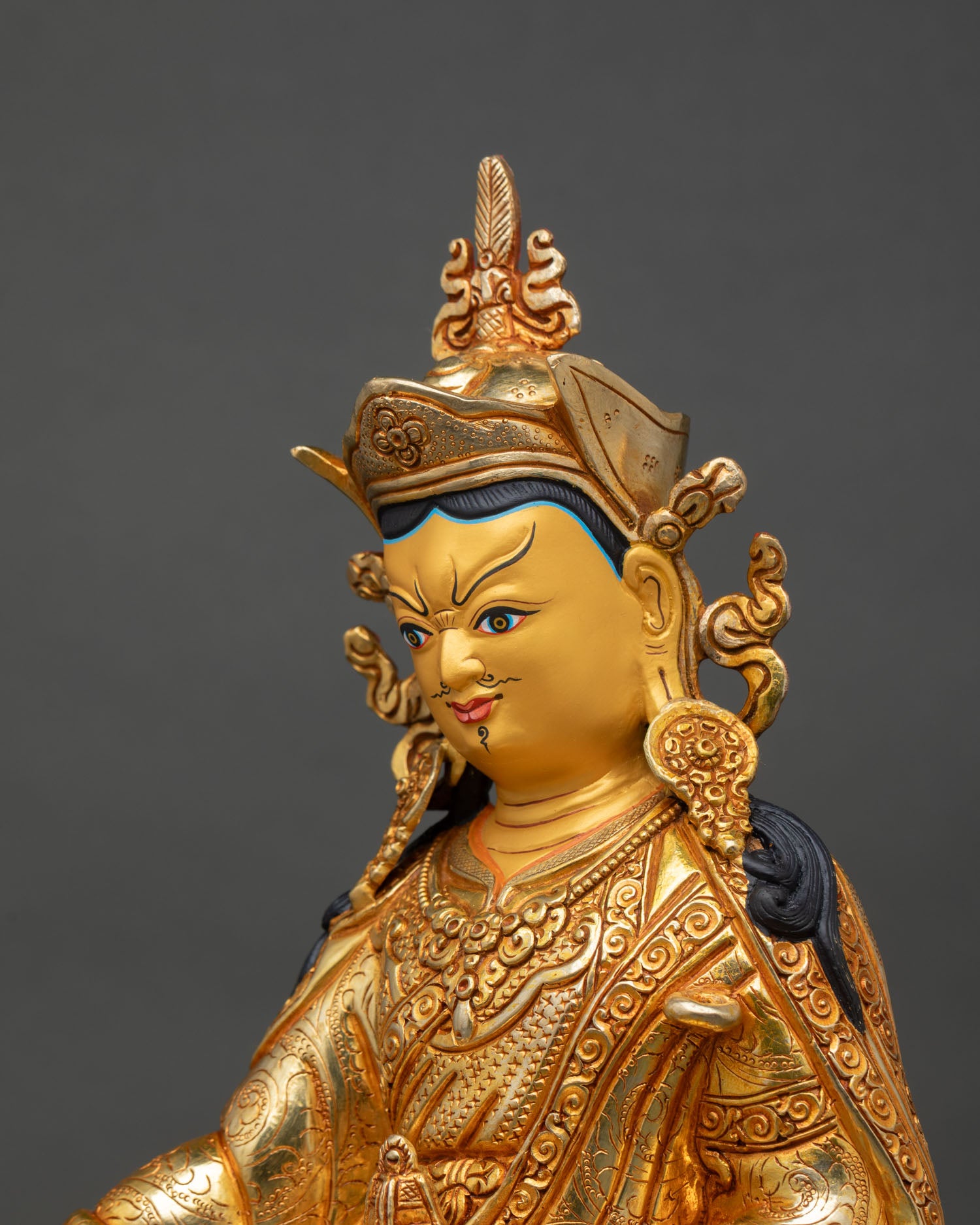 Guru Rinpoche Statue | Sacred Vajra Master Sculpture