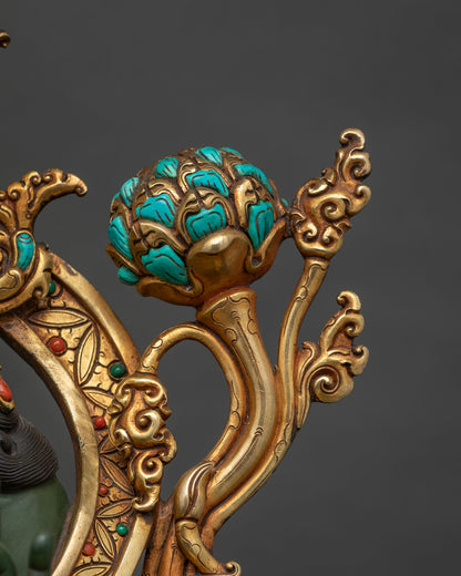 Tranquil Green Tara Statue – Embrace Courage & Inner Peace